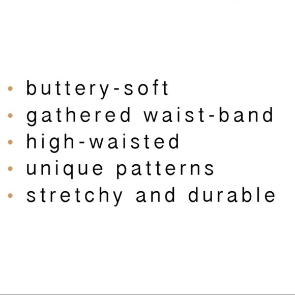 NWT Agnes & Dora leggings Watercolor Script Size L - Picture 3 of 4